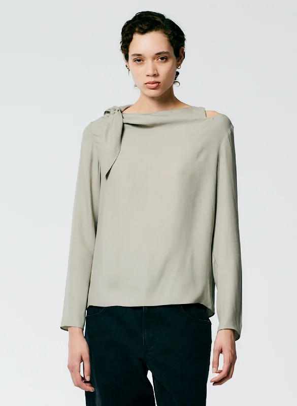 Feather Weight Eco Crepe Benedict Top