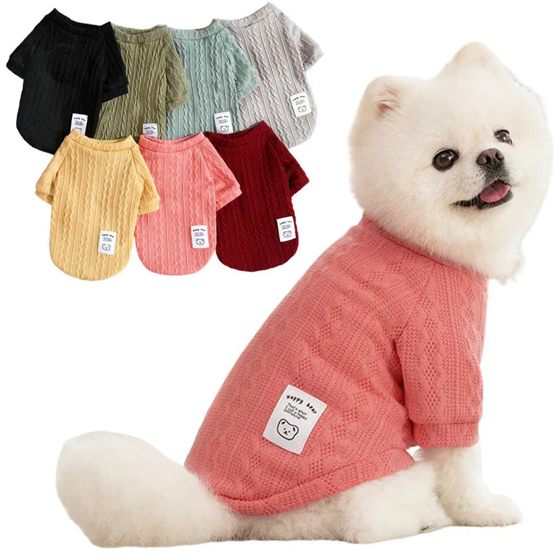 Cozy Knitted Sweater for Small Dogs – Soft & Warm Winter Pullover