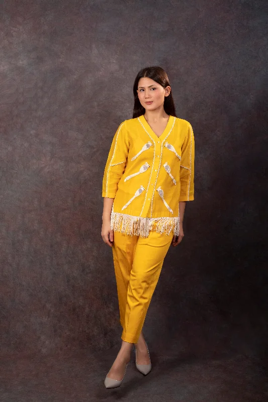 BIRD CO-ORD SET (YELLOW)