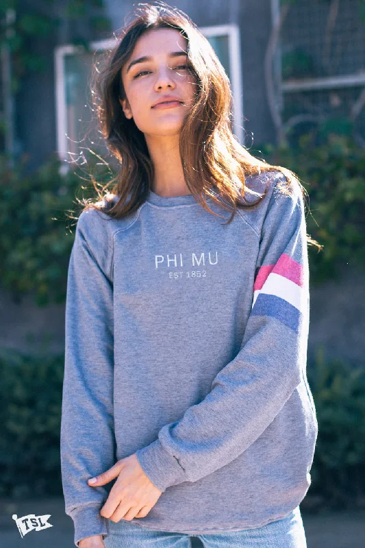 Phi Mu Merci Raglan Crewneck