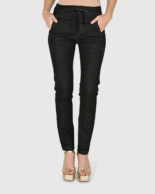 Iconic Stretch Jeans, Black Snake