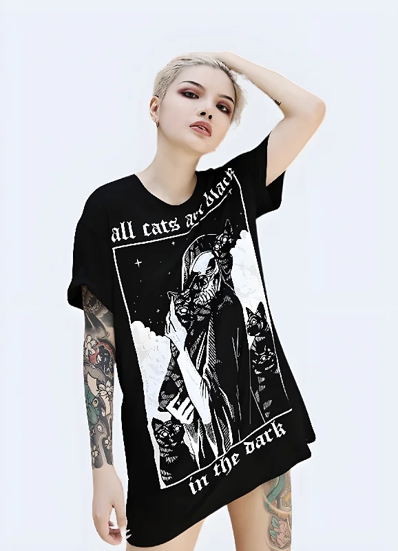 Black Cat T-shirt Women's