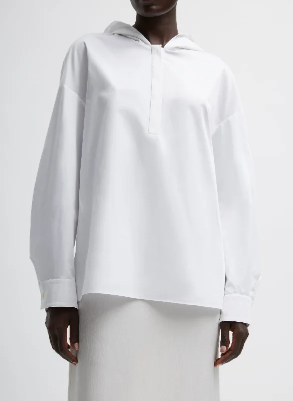 Eco Poplin Hooded Shirt