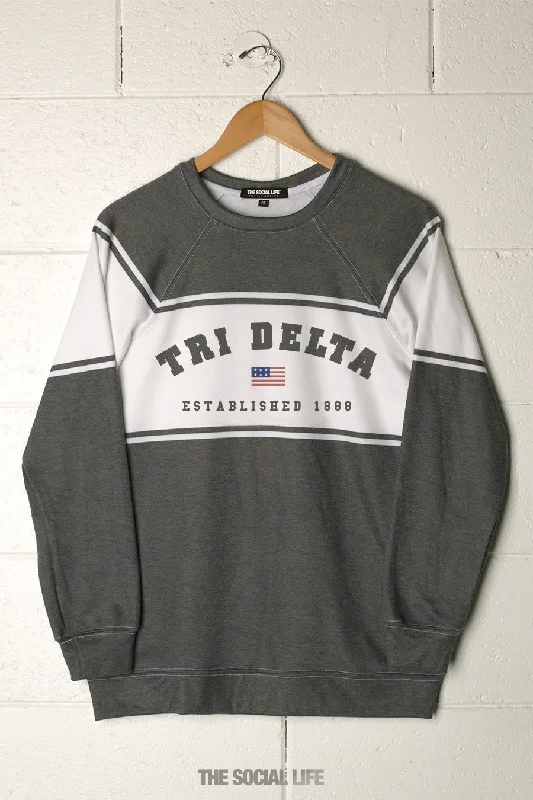 Delta Delta Delta Hometown Raglan Crewneck