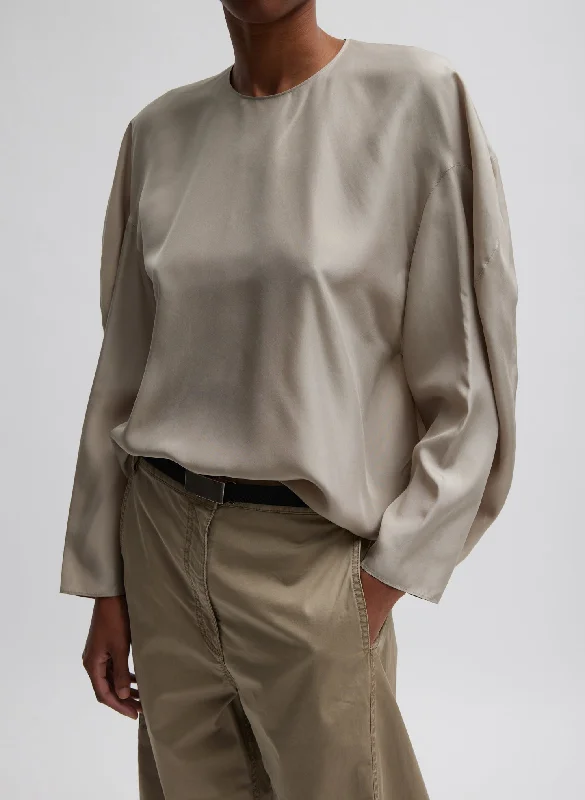 Silk Habutai Circular Top