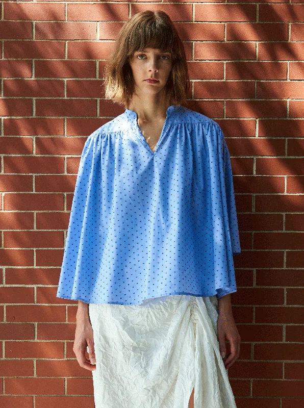 CHARLOTTE POPOVER SHIRT, BLUE