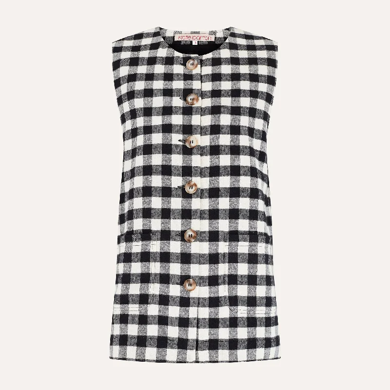 Black & White Check - Brushed Cotton