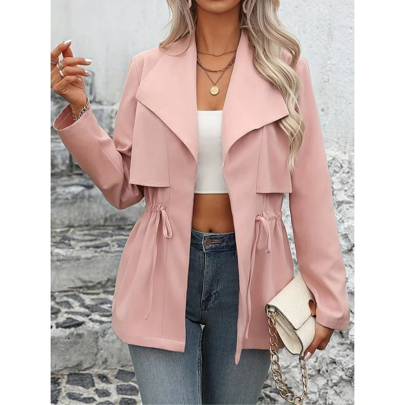 Fresh Temperament Trench Coat Fashionable Women's Clothing