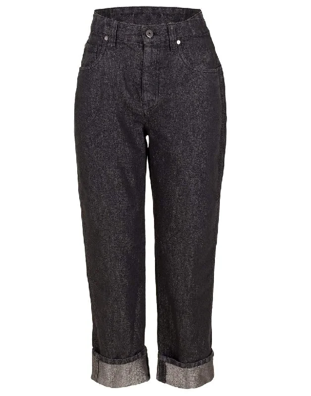 Blackstone Lurex Garment Dyed Cuffed Pant