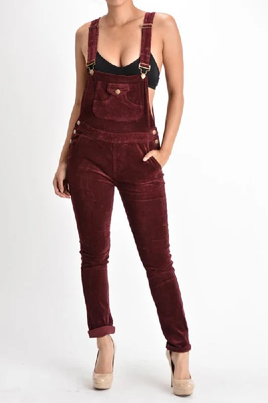 Women's Corduroy Overalls