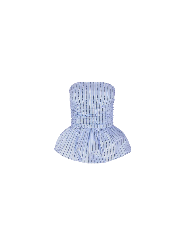 EDDIE BODICE BLUE SKY STRIPE