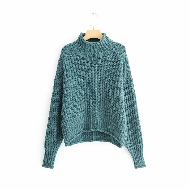 Loose knit turtleneck for women  1349