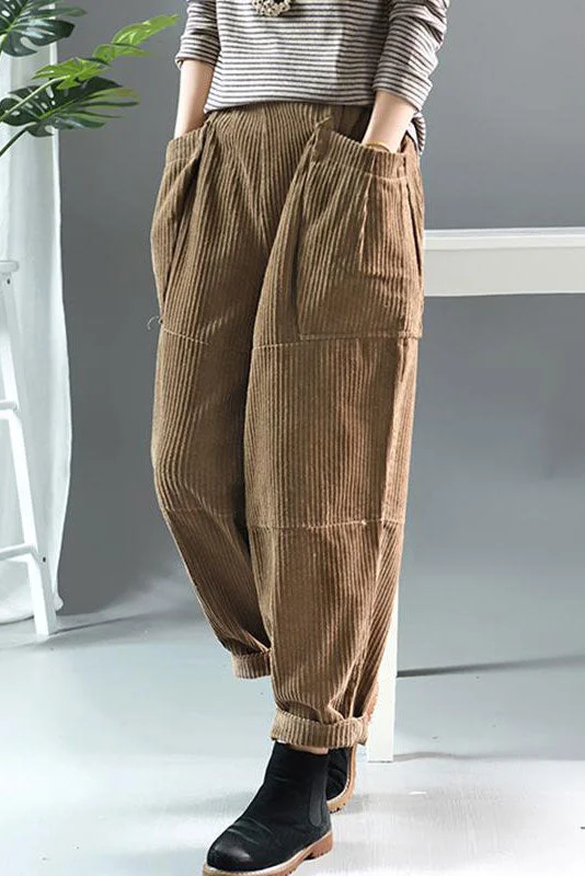 Casual Corduroy pants for Autumn and winter A011